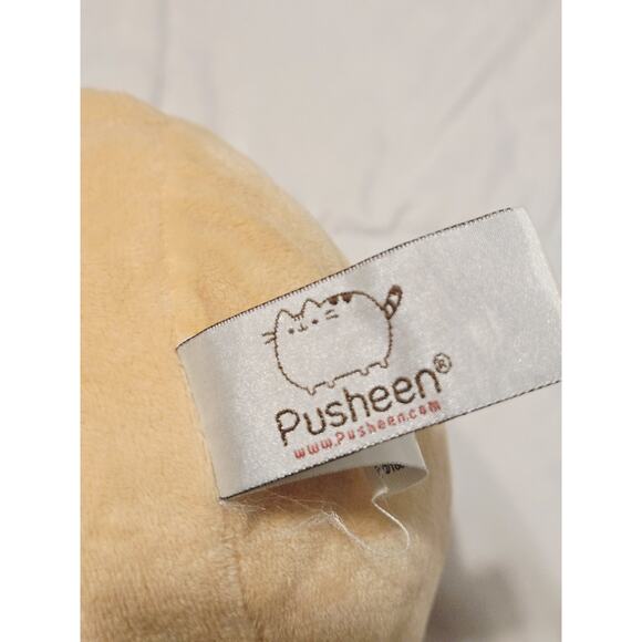 Gund Stuffed Pusheen Cat 13" Strawberry Banana Pusheenosaurus Preowned with Tag - Picture 6 of 8